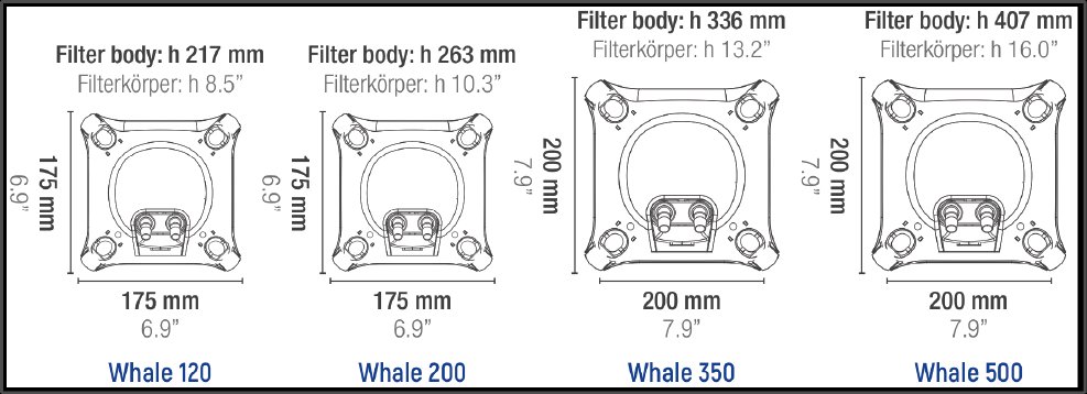 Materiale filtrante spugna Whale 120-200
